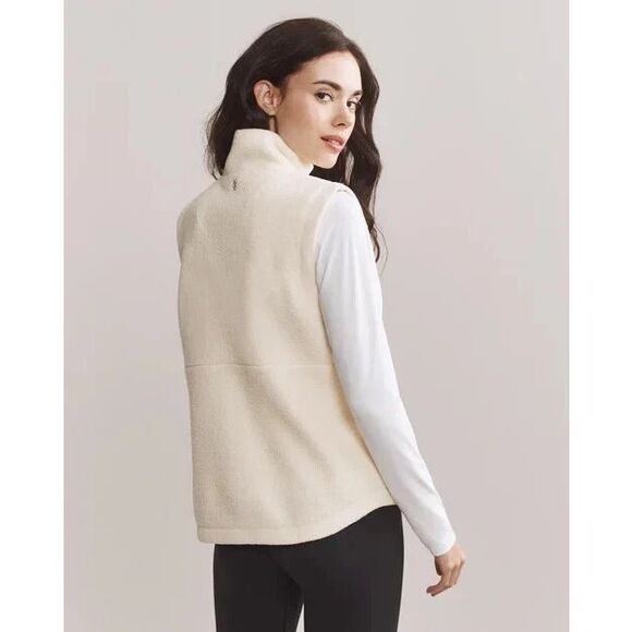 NEW $128 Rhone Women's Aloftfleece Vest in Cream size Large - Picture 4 of 9